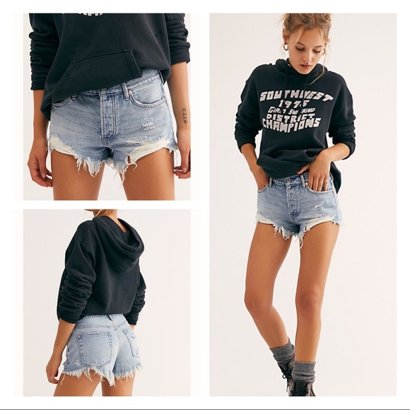 Free People Pants - Free People Loving Good Vibrations Cutoffs Size 24